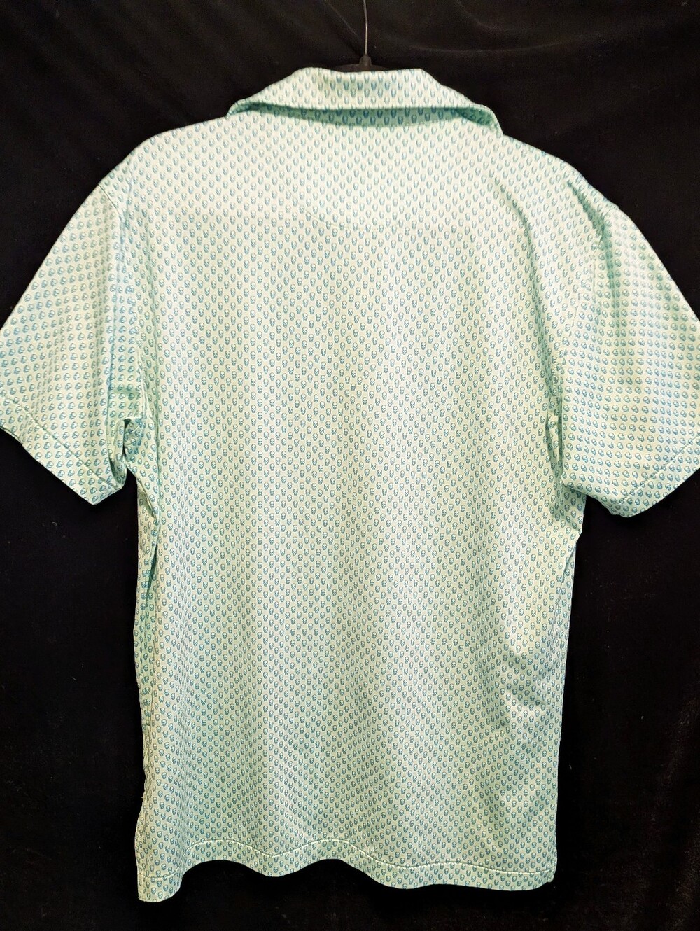 PETER Millar Summer Comfort "SKULLS" print Performance Golf Polo Shirt Size S - Picture 5 of 7